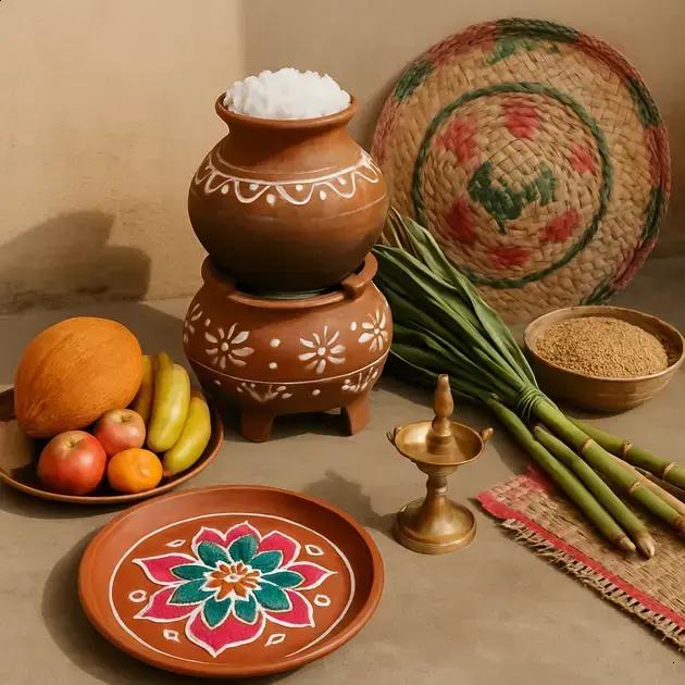 Artesanato local para comprar no Festival de Pongal na Índia