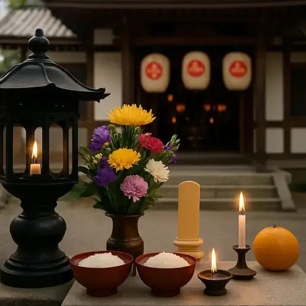 Cerimônias religiosas abertas ao público no Festival de Obon no Japão