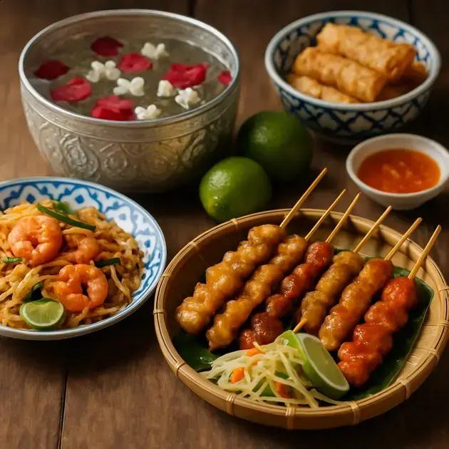 Comidas de rua imperdíveis no Festival de Songkran na Tailândia