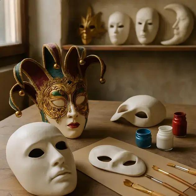 Participar de oficinas de máscaras no Carnaval de Veneza na Itália